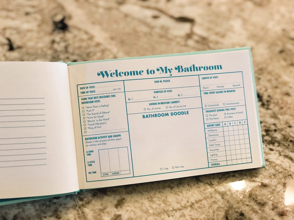 Bathroom Guest Book