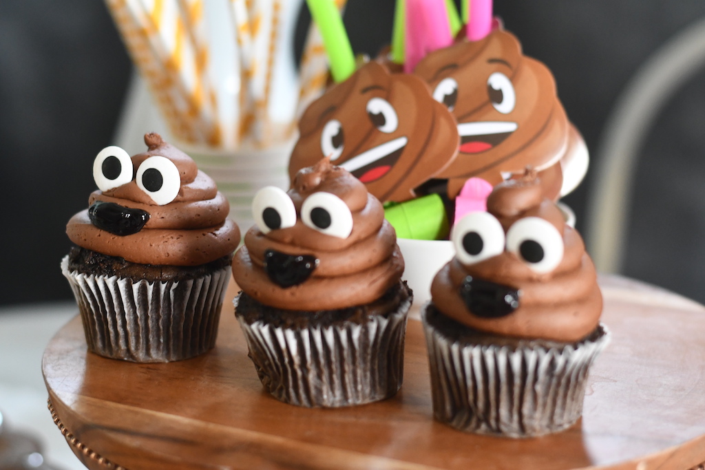 Poop Emoji Cupcakes