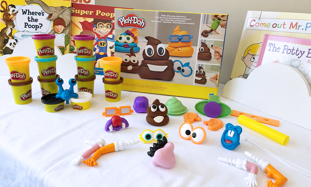 poop play-doh set — accessories in the poop play-doh set