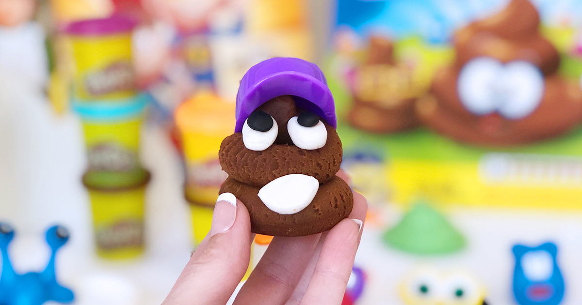 poop play-doh set — poop play-doh swirl in hat