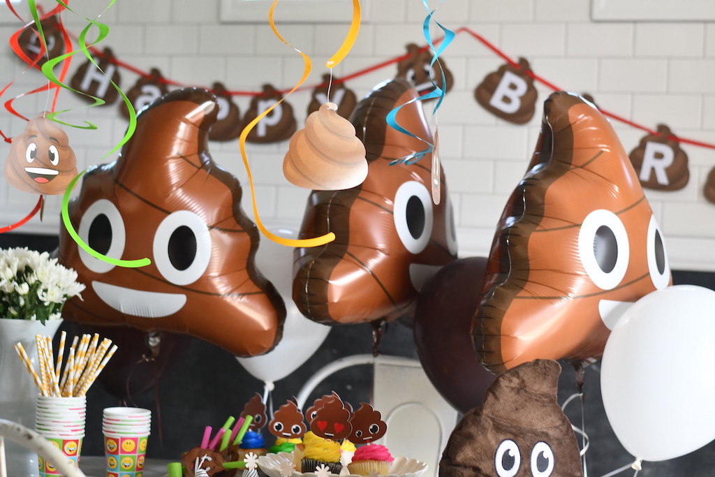 Poop Emoji Balloons Party Decorations 