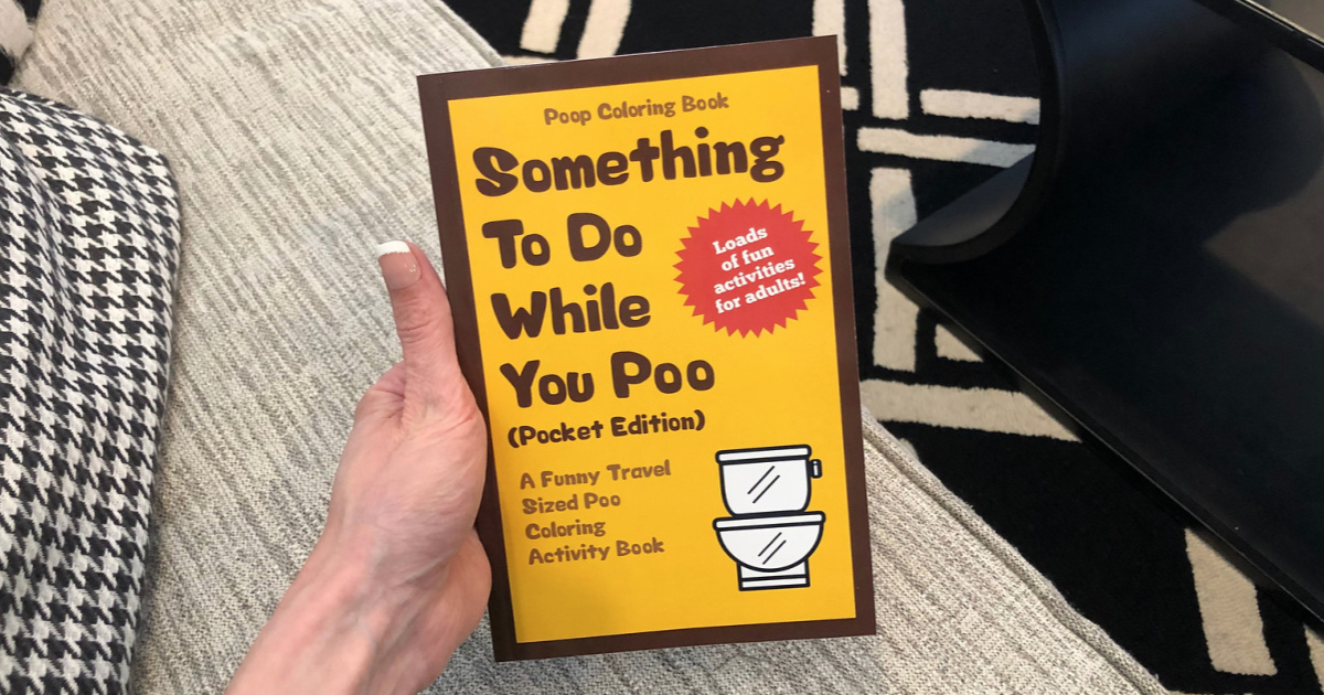 Something to do while you poo coloring book